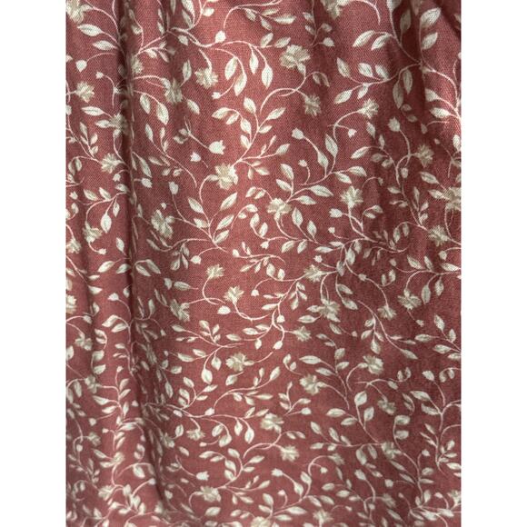 Old Navy Fit & Flare Smocked Floral Maxi Dress Womens Small Mauve Pink Spring - Picture 3 of 7
